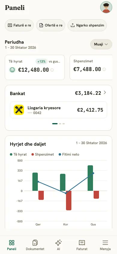 Zen365 mobile app dashboard
